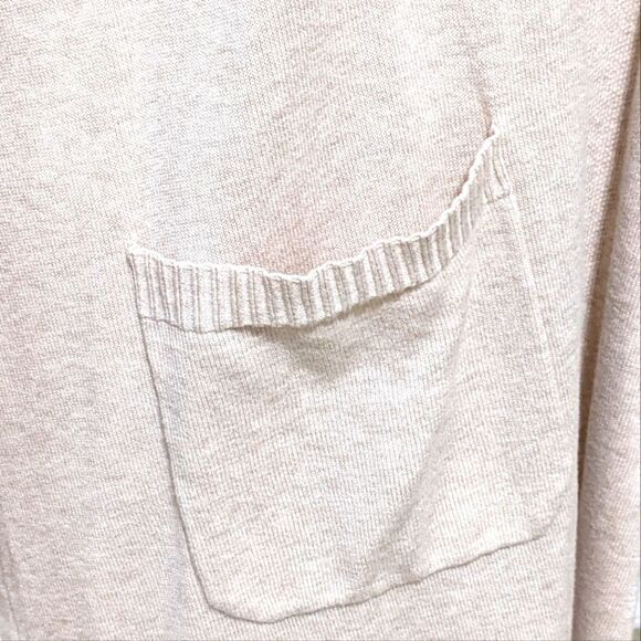 NWOT Isaac Mizrahi Women's Open Front Duster w/ Patch Pockets, Ribbed Cuffs - Picture 11 of 14